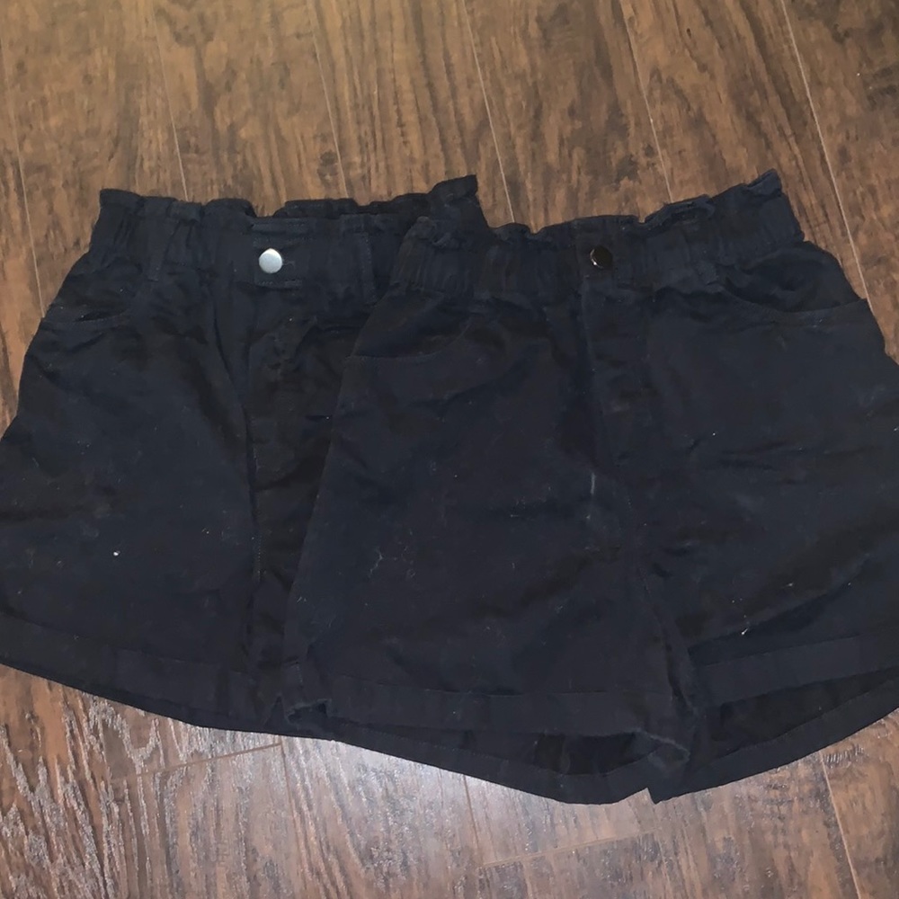 H&M Black Shorts 2 pairs (1 small) (1 medium)